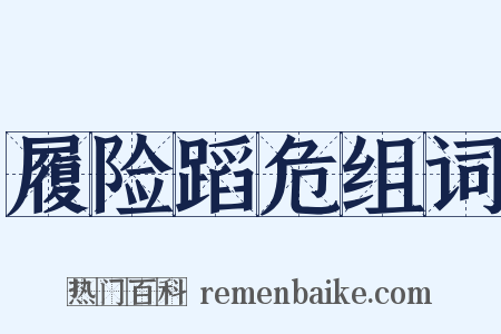履险蹈危组词是什么意思的图片